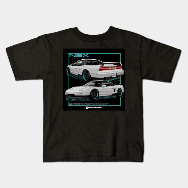 Nsx teal outline design favorite Kids T-Shirt by EF Warehouse 